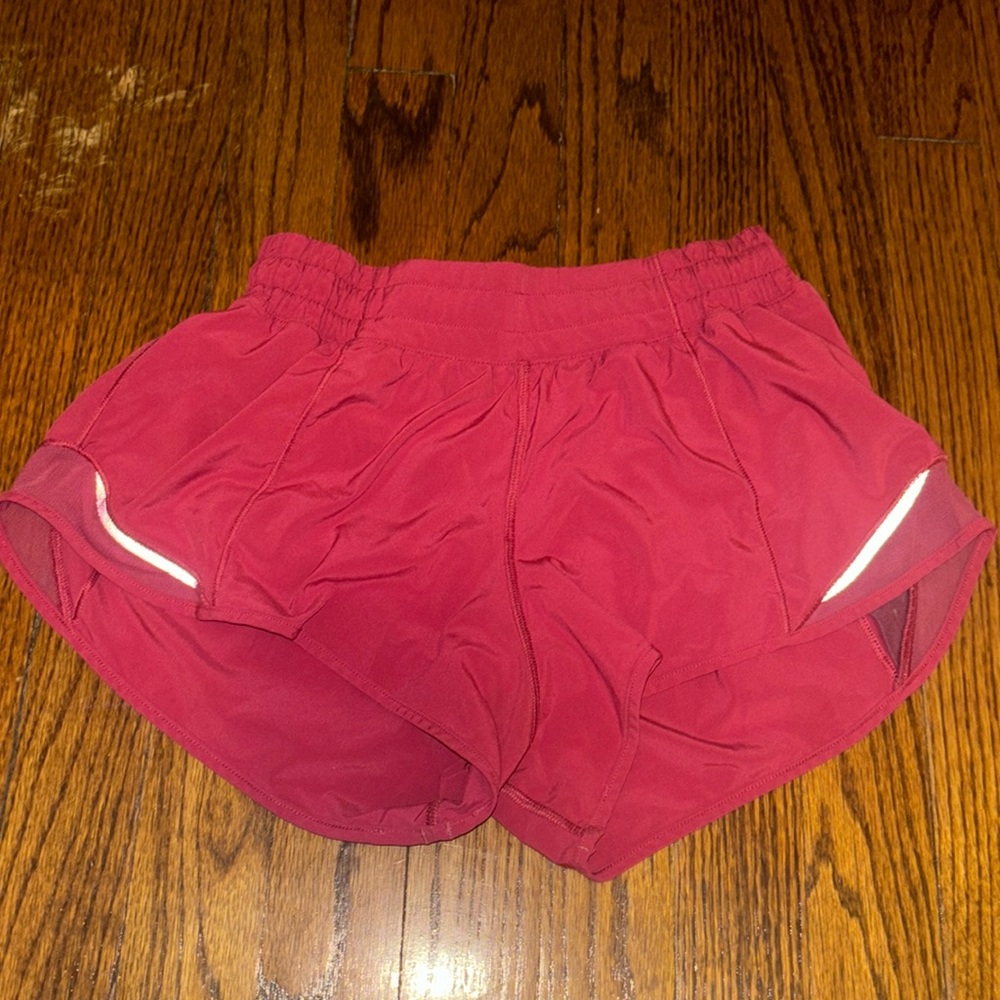 Pink Lululemon Hotty Hot Shorts